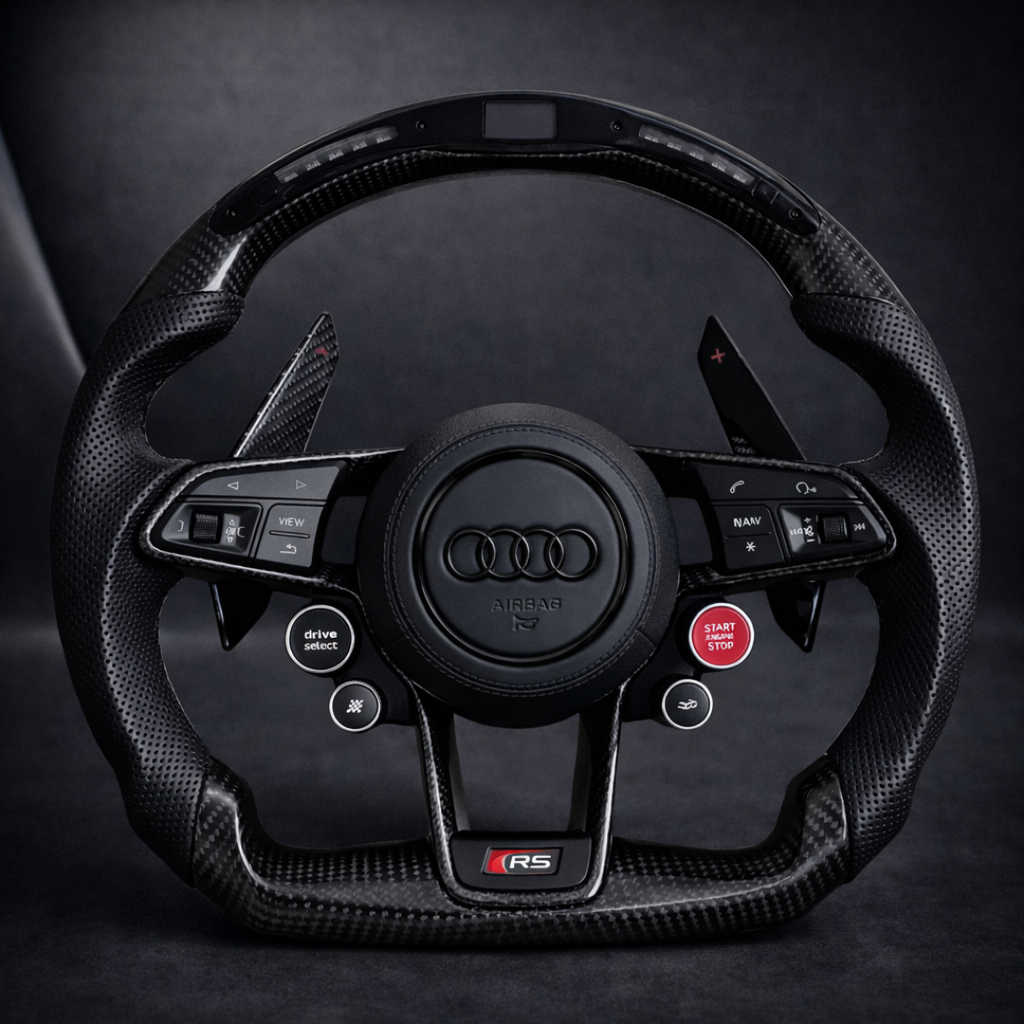 Audi Performance Lenkrad – Carbon Edition mit LED-Anzeige & R8-Tasten