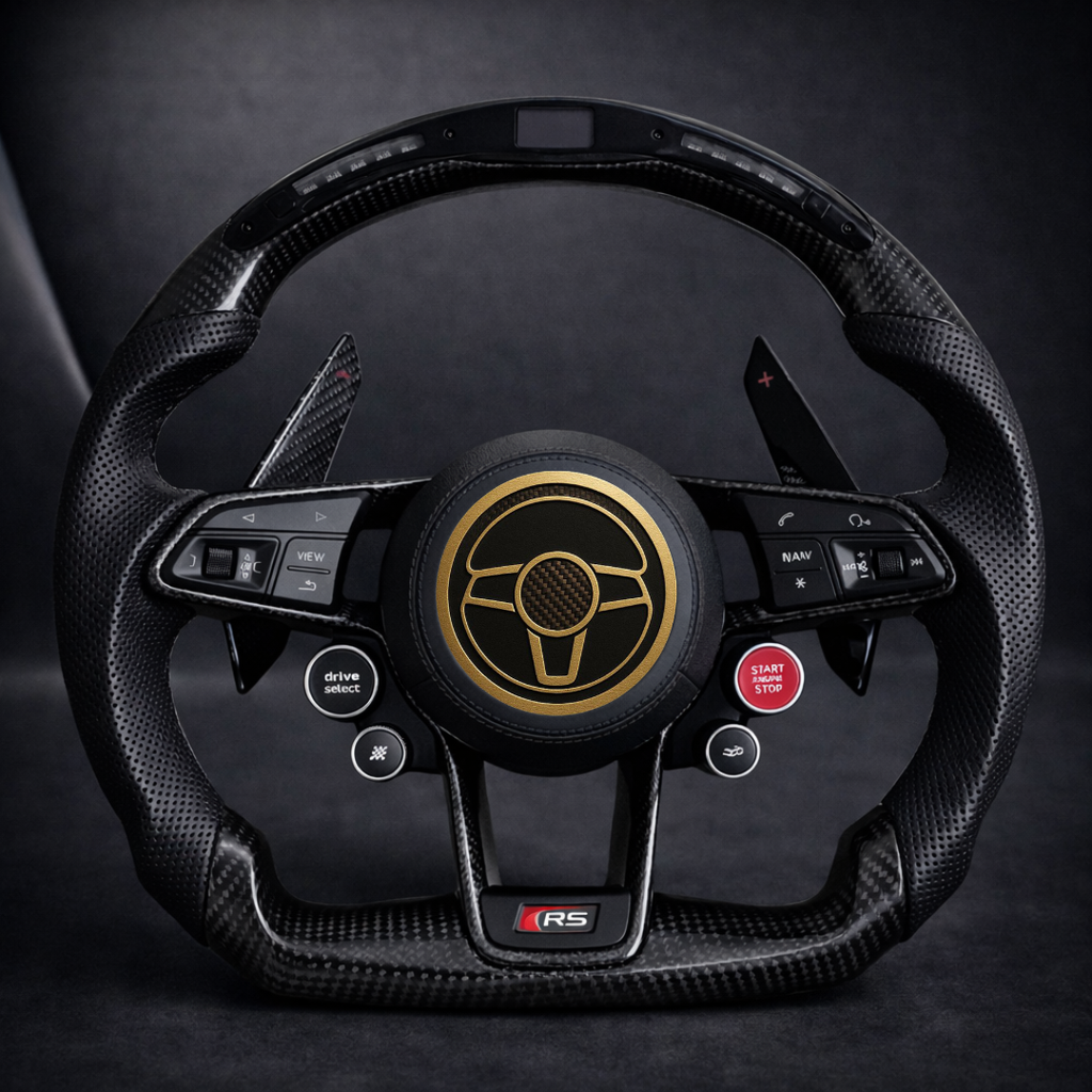 Audi Performance Lenkrad – Carbon Edition mit LED-Anzeige & R8-Tasten