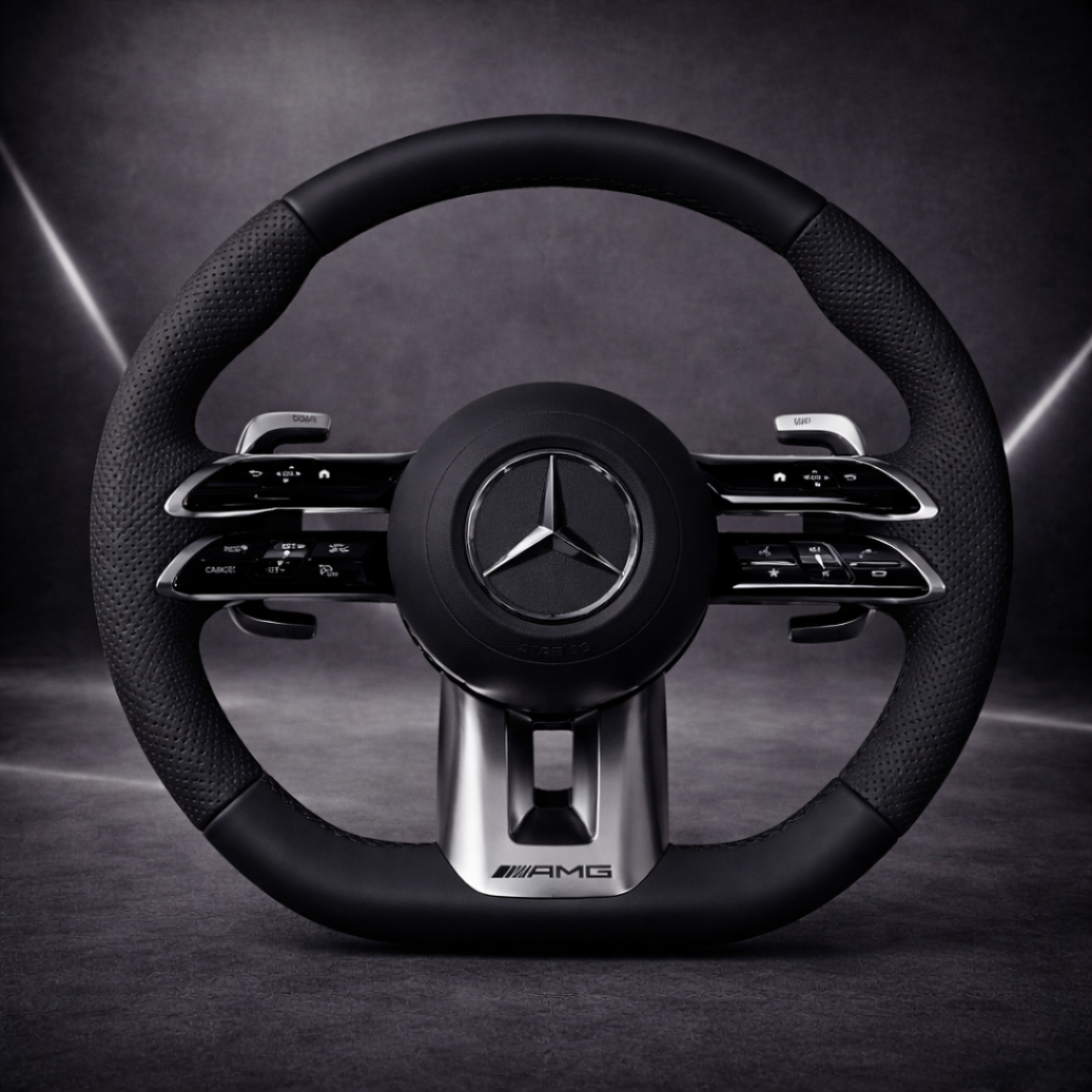 Performance Lenkrad – AMG-Style | Leder & perforiertes Leder