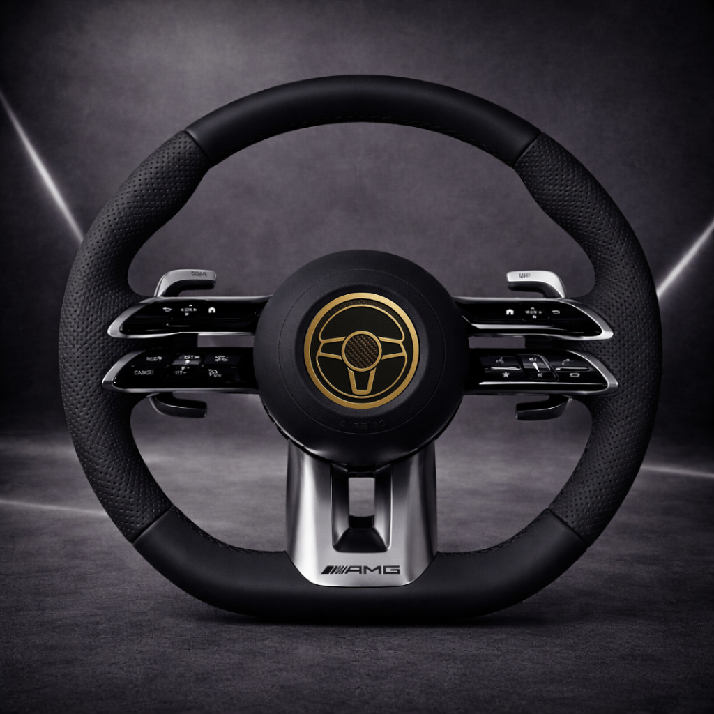 Performance Lenkrad – AMG-Style | Leder & perforiertes Leder