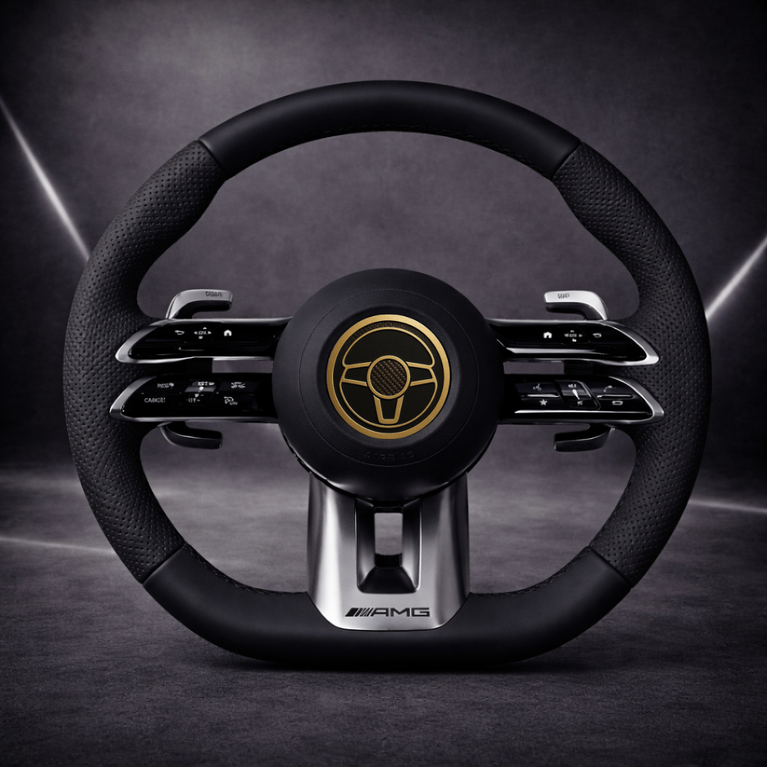 Performance Lenkrad – AMG-Style | Leder & perforiertes Leder