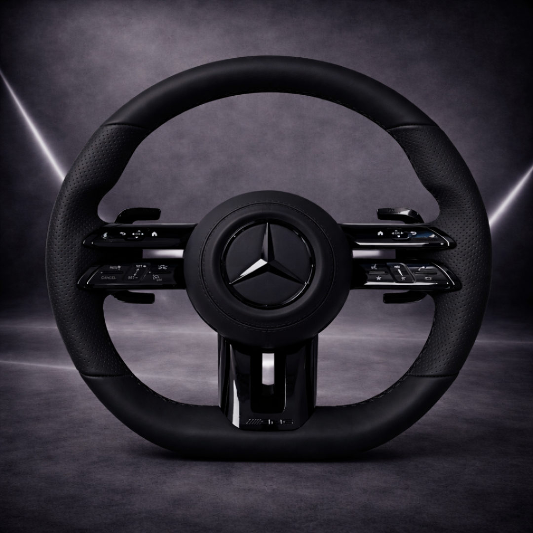 Performance Lenkrad – AMG-Style | Leder & perforiertes Leder