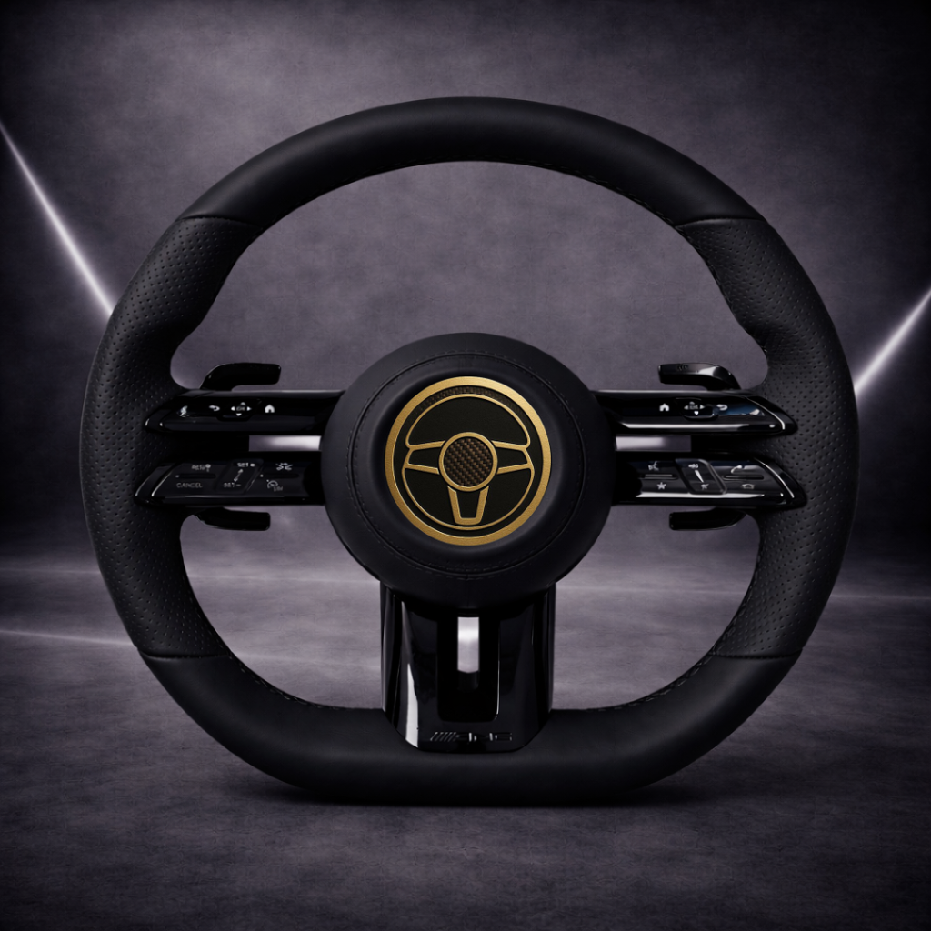 Performance Lenkrad – AMG-Style | Leder & perforiertes Leder
