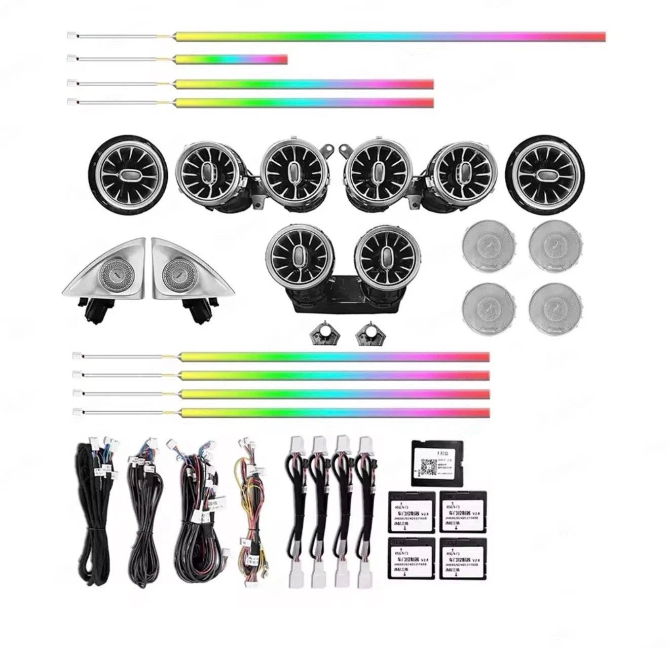 64 Farben Update-Kit Ambientebeleuchtung, Mercedes W213